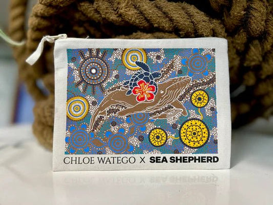 Chloe Watego x Sea Shepherd Pouch - Benni Marine Designs