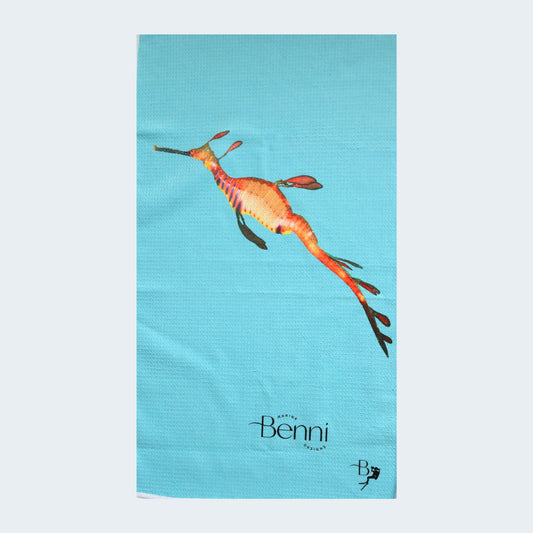 Quick Dry Towel - Ocean Life Series - 100% Recycled - Benni Marine Designs