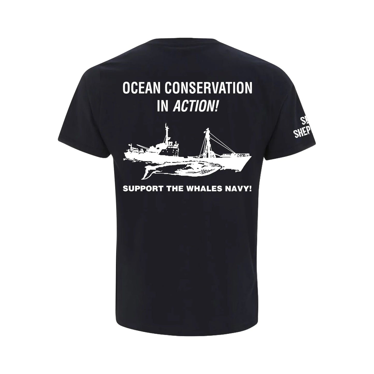 Sea Shepherd Classic Whale Navy T - Benni Marine Designs