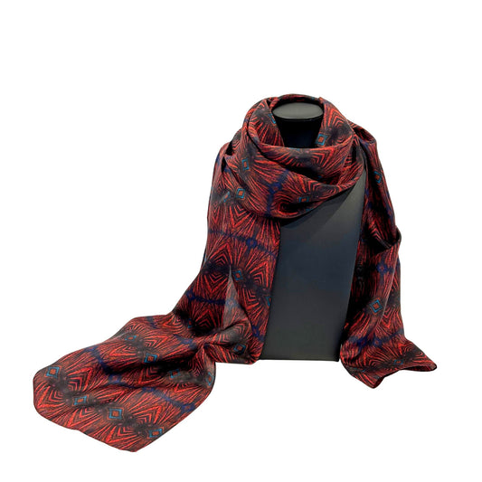 Silk Scarf - Emerald - Benni Marine Designs