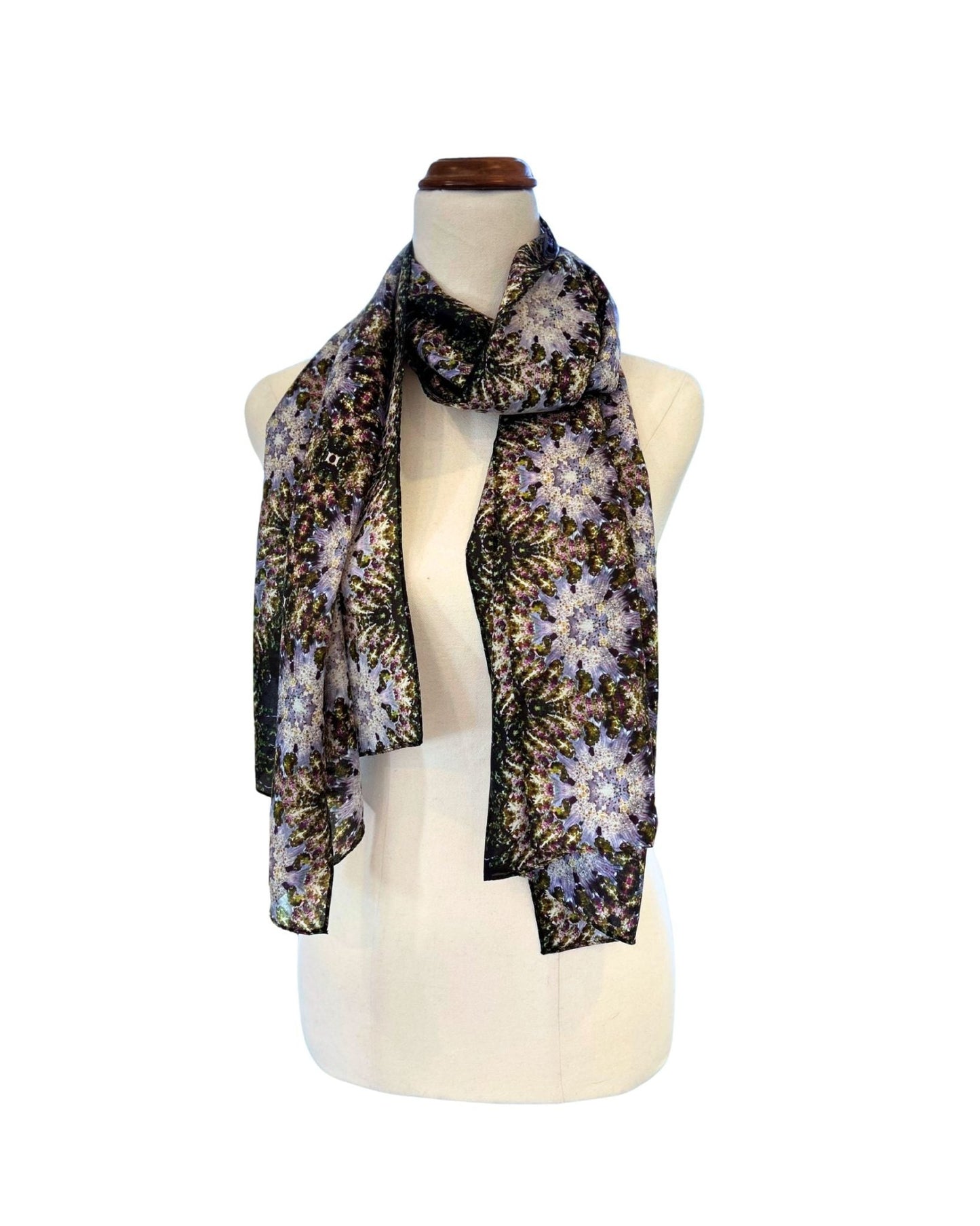 Silk Scarf - Purple Princess - Benni Marine Designs