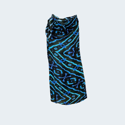 Bamboo Sarong - Blue Drama