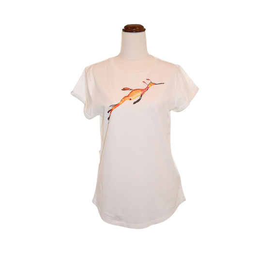 Ladies T Shirt - Weedy Seadragon on Mist