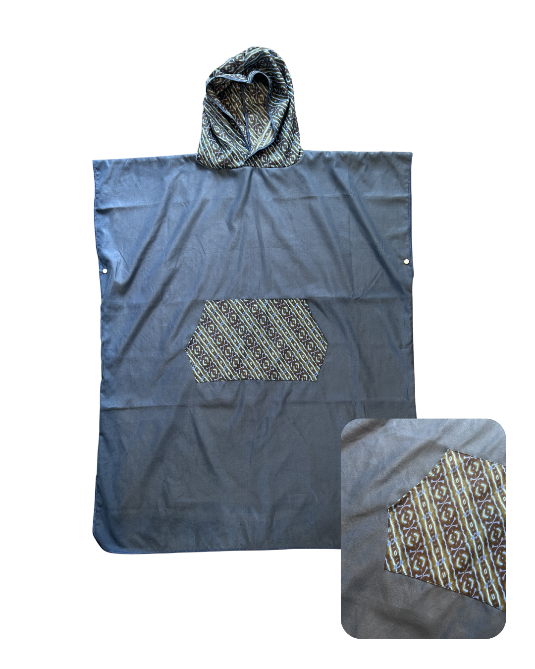 Hooded Change Towel - Blue Drama