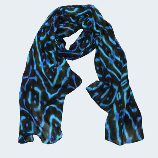 Scarf  - Blue Drama