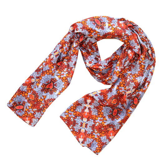 SALE - Zesty Silk Scarf