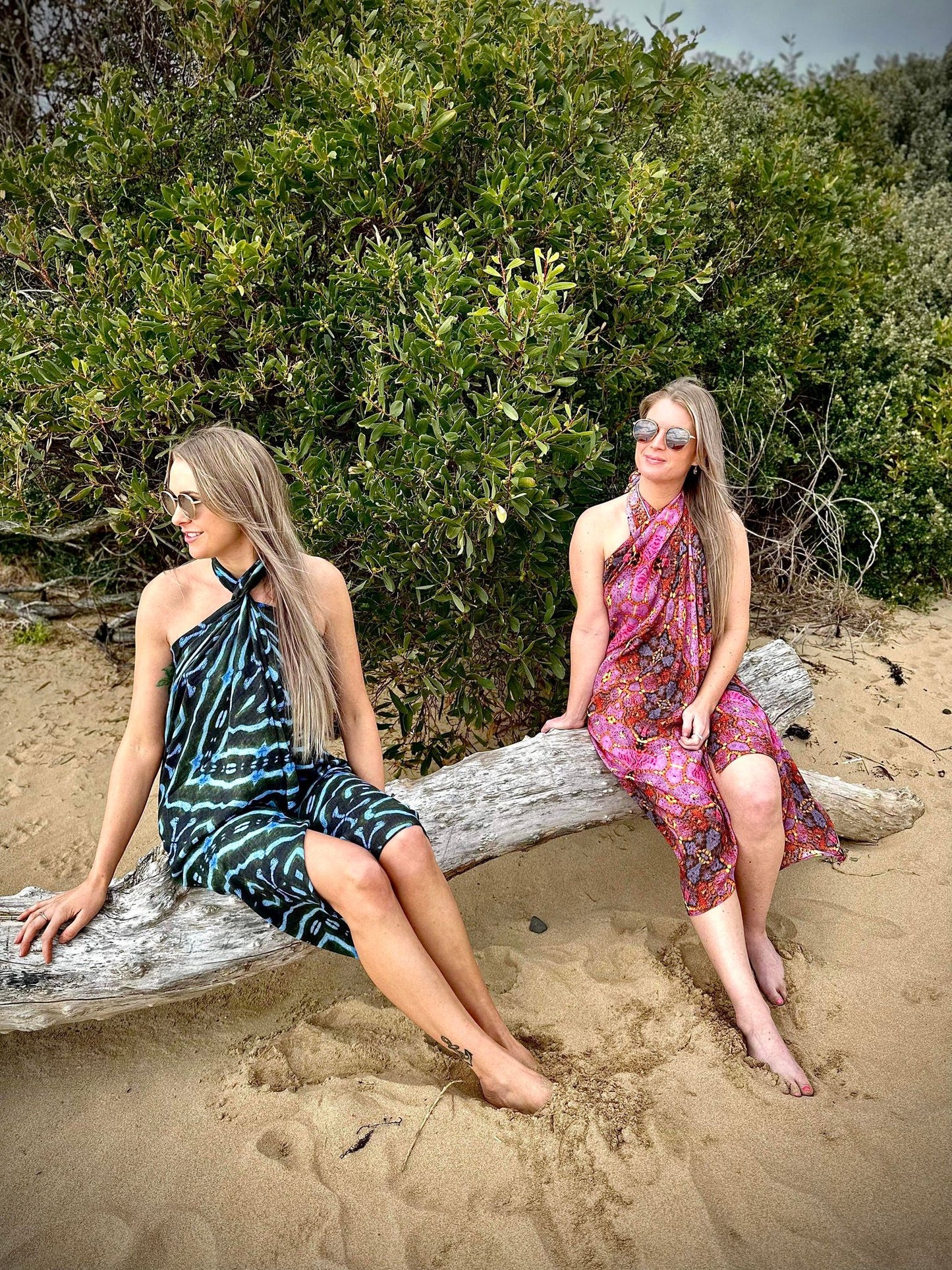 Bamboo Sarong - Blue Drama - Benni Marine Designs
