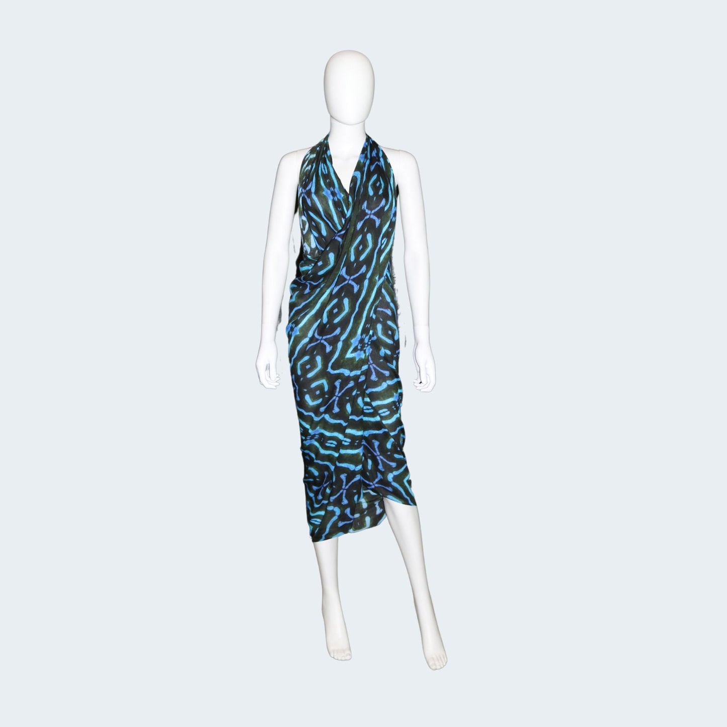 Bamboo Sarong - Blue Drama - Benni Marine Designs