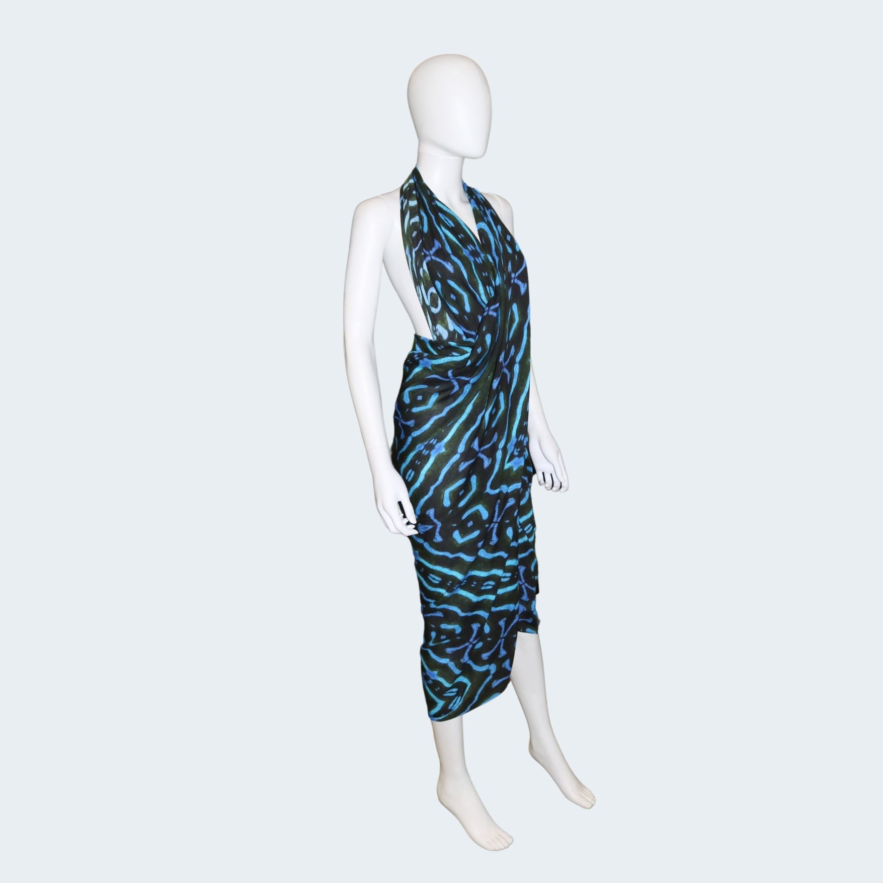 Bamboo Sarong - Blue Drama - Benni Marine Designs