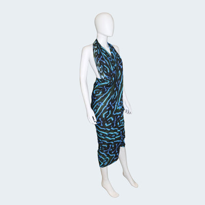 Bamboo Sarong - Blue Drama - Benni Marine Designs