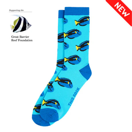 Regal Blue Tang Sock