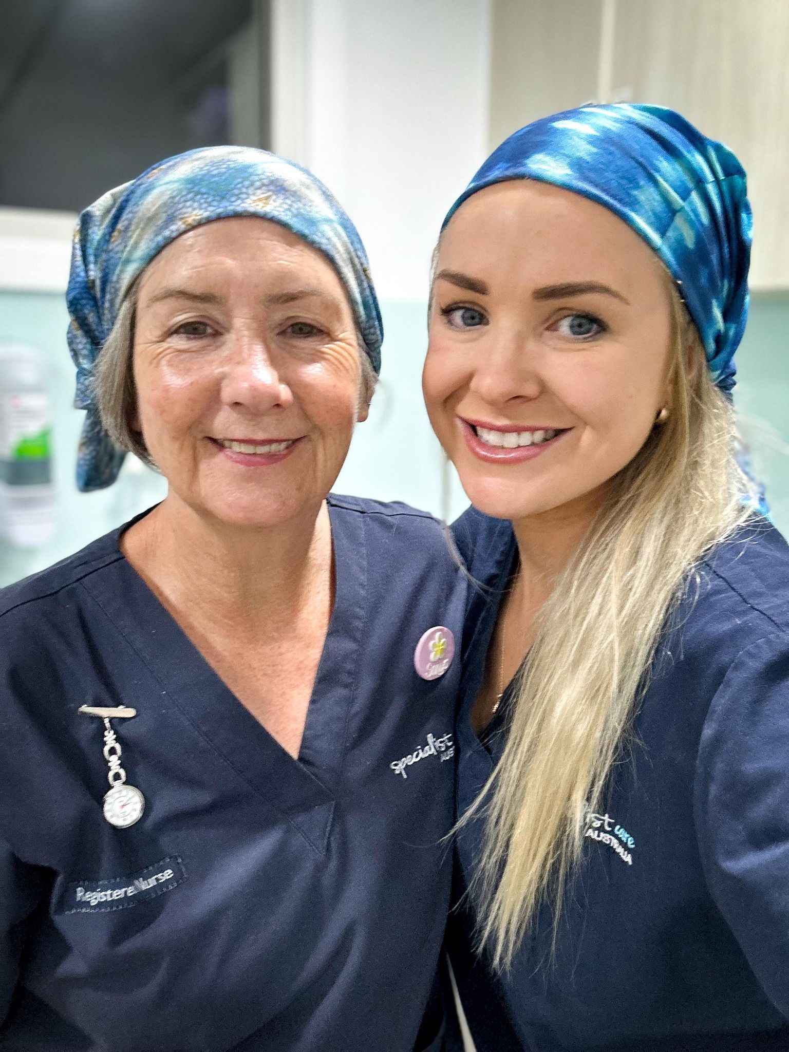 Multi - Purpose Headwear - Ocean with Amber - Benni Marine Designs