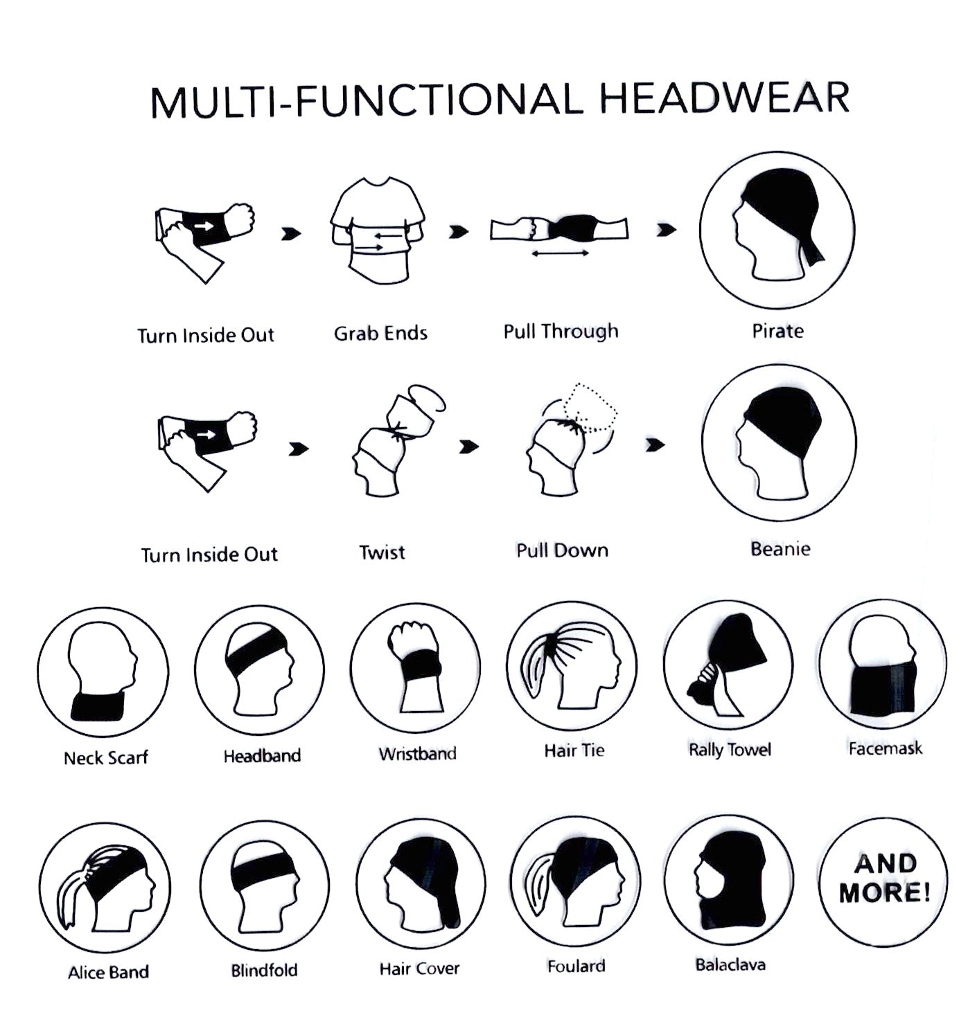 Multi - Purpose Headwear - Turtle - Benni Marine Designs