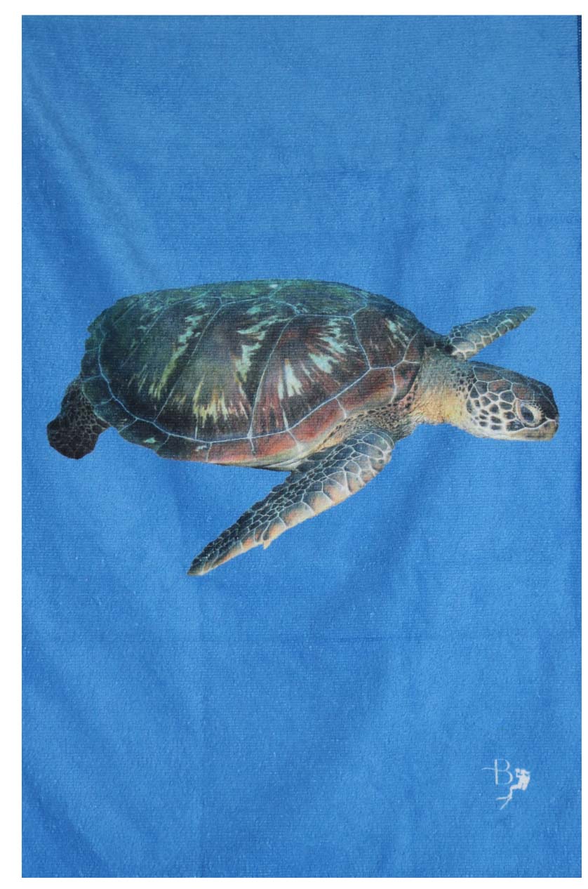 Ocean Life Terry Towel - Last Pieces - now just $10! - Benni Marine Designs