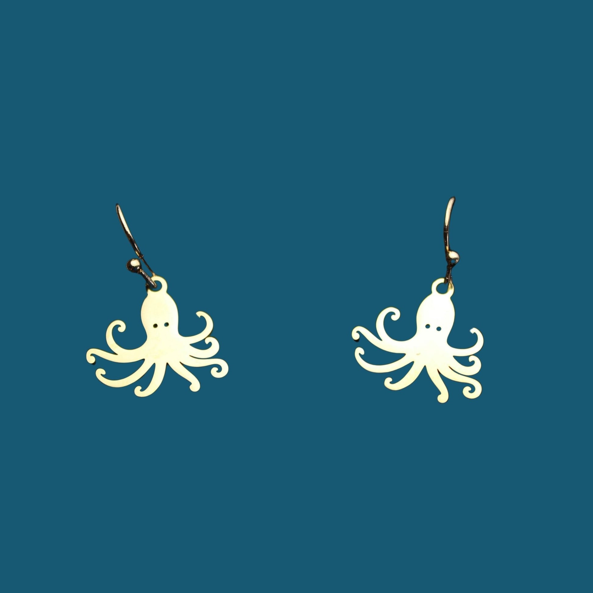 Octopus Drop Earrings - Benni Marine Designs