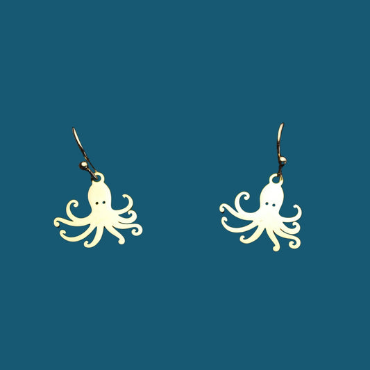 Octopus Drop Earrings - Benni Marine Designs