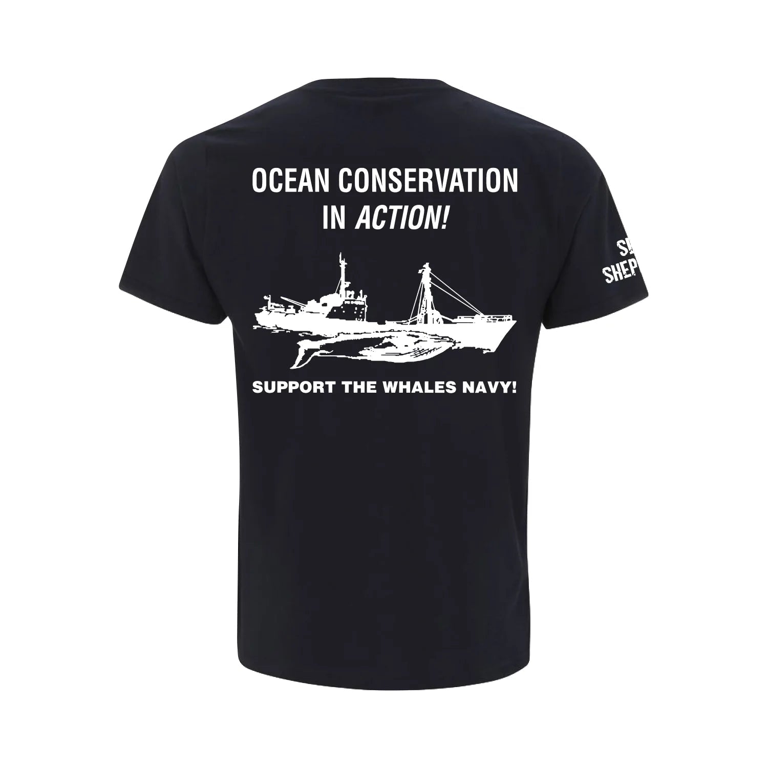 Sea Shepherd Classic Whale Navy T - Benni Marine Designs
